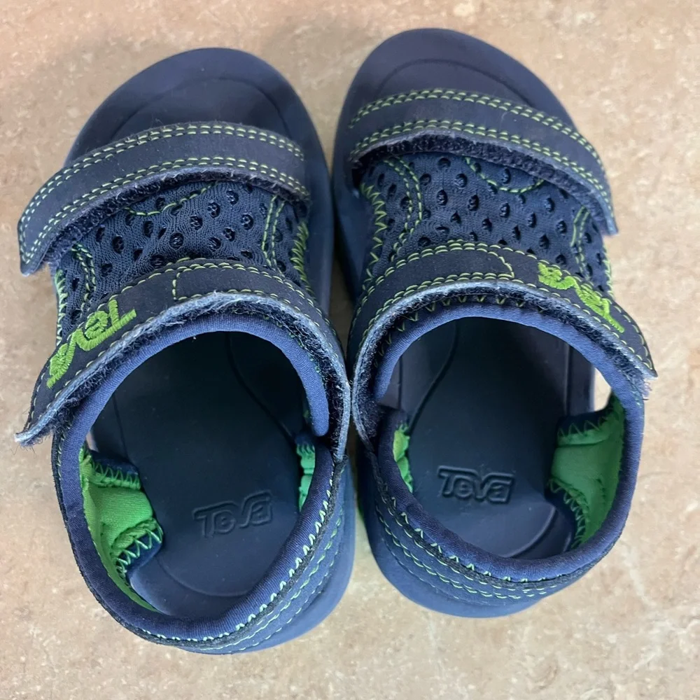 Teva Kids Navy and Green Active Sandals